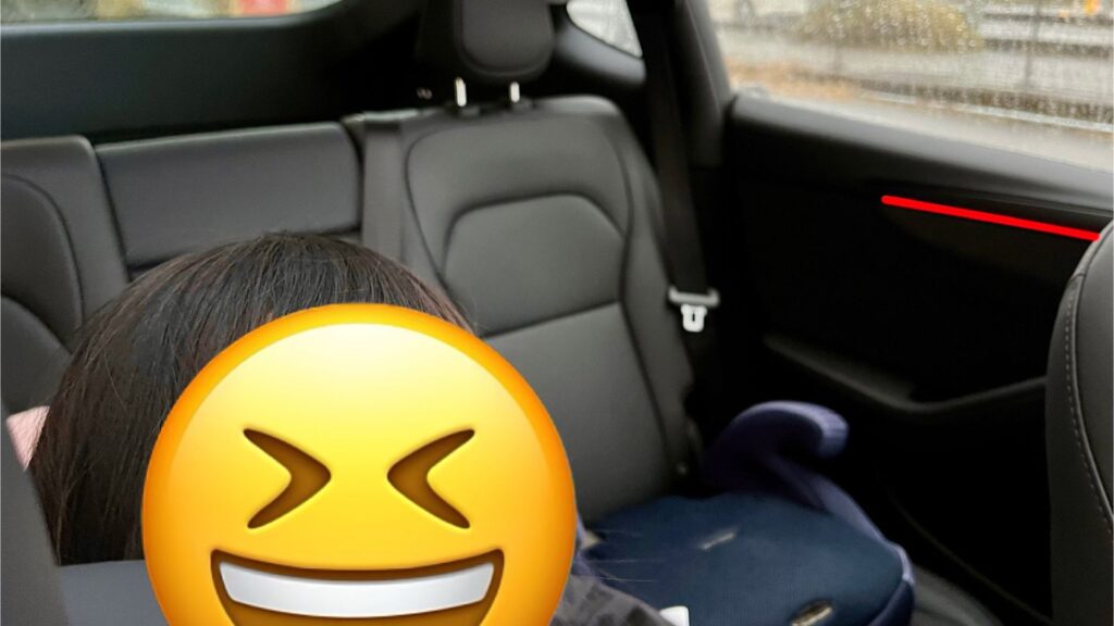 テスラ　子連れ